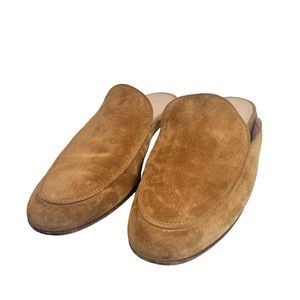 Gianvito Rossi Palau Notched Suede Mule